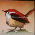 Red Beautiful Bird Painting